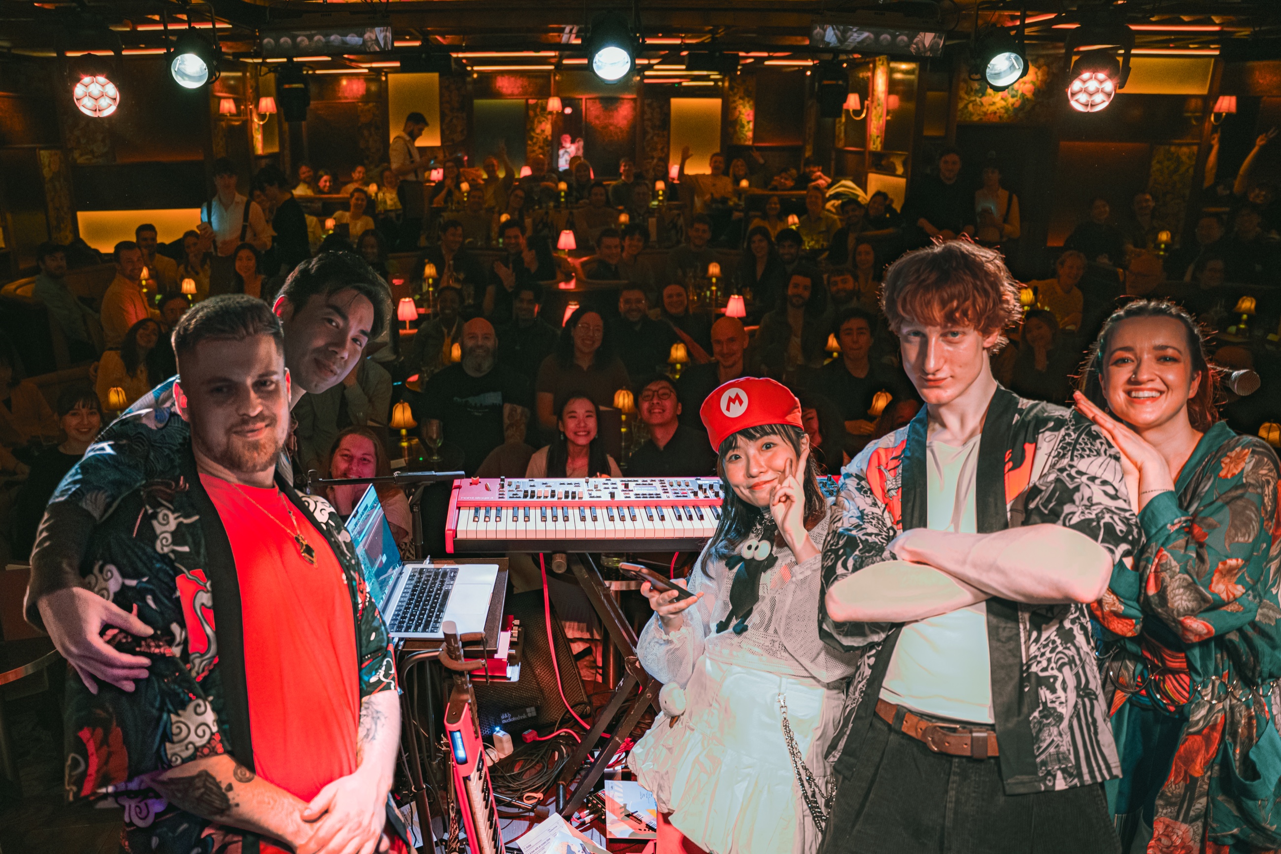 TC.KYLIE, her band and the audience at Ronnie Scott’s Upstairs